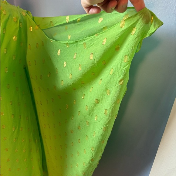 Lilly Pulitzer Green Dress with Gold Accents - Picture 4 of 6